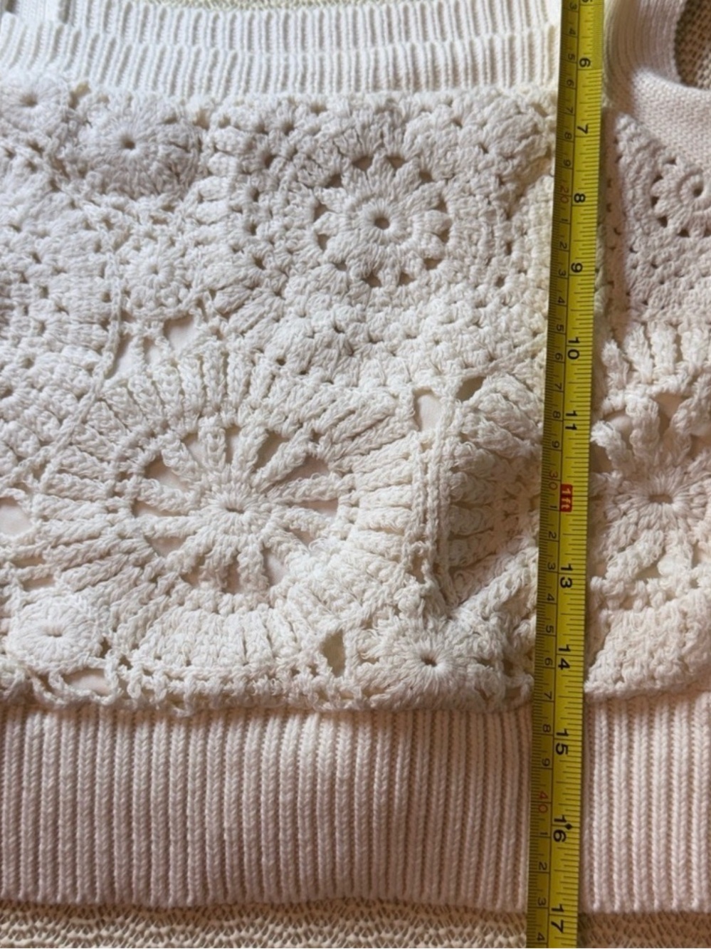 New House of Harlow 1960 Crochet Knit White Tank Top - Picture 3 of 9